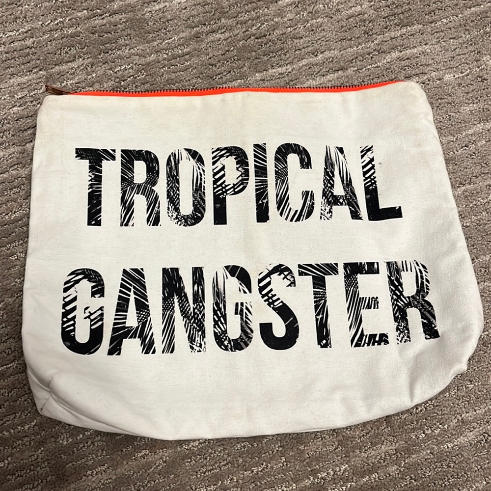 Tropical gangster beach pouch